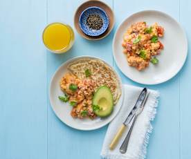 Mexican scrambled eggs