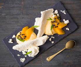 Eton mess orange et fruit de la passion