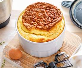 Soufflé au chèvre et au thym