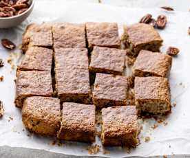 Blondies (sin gluten y sin huevo)