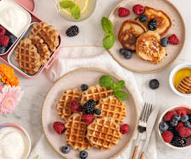 Bananowe gofry lub placki