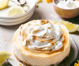 Tarta helada de limón y merengue