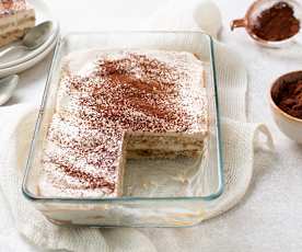 Tiramisú vegano
