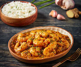 Camarones estilo Hunan