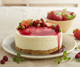 Cheesecake alle fragole (senza glutine)