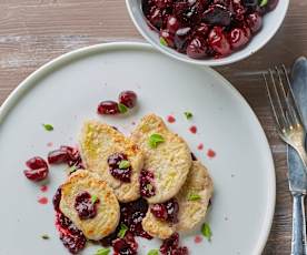 Scaloppine di maiale con salsa alle ciliegie