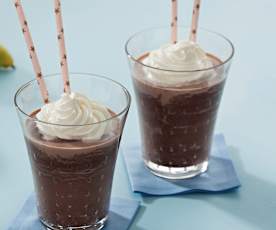 Milkshake med pærer og chokolade