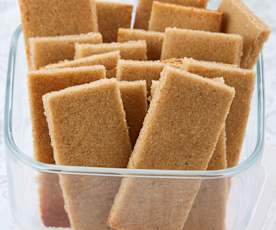 Galletas de plátano para dentición