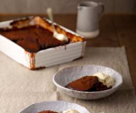 Chocolate Coffee Puddle Pudding