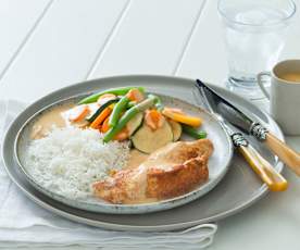 Paprika chicken with creamy paprika sauce