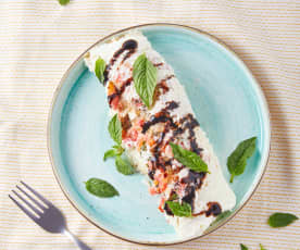 Omelete Caprese de claras