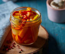 Cous cous piccante alla menta con frutta e verdura - Cookidoo