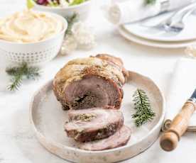 Rolada z karkówki z grzybami