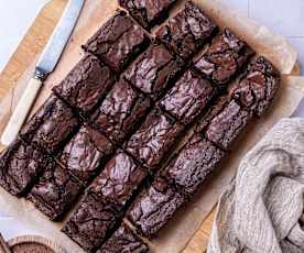 Chewy chocolate brownies