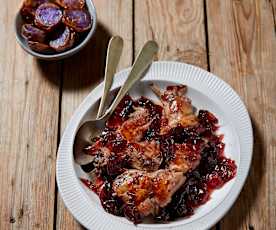 Coniglio sottovuoto con patate viola