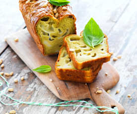 Cake pesto-mozzarella