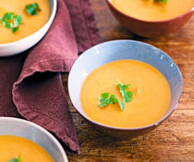 Soupe à la courge et au lait de coco