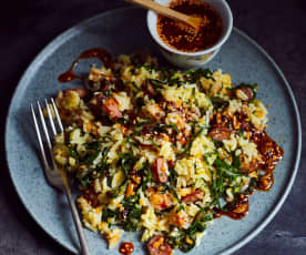 Riz aux légumes et à la viande 