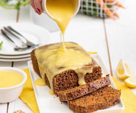 Ciasto marchewkowe z Varomy z kremem cytrynowym (lemon curd)