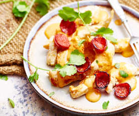 Blancs de poulet sauce chorizo