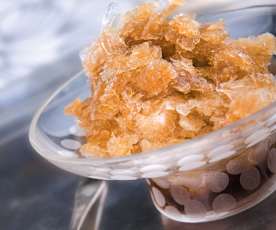 Kávová granita s pomerančovou kůrou