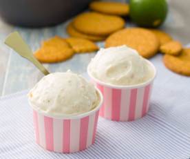 Helado de Key lime pie