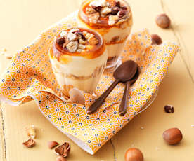 Tiramisu noisettes caramel et biscuits petit-beurre