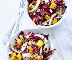 Mango-Radicchio-Salat mit Quinoa