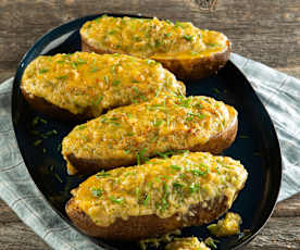 Broccoli and Cheddar Baked Potatoes