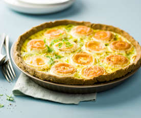 Quiche sans gluten poireau-chèvre