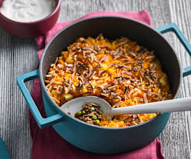 Shepherd's Pie mit Möhrenhaube