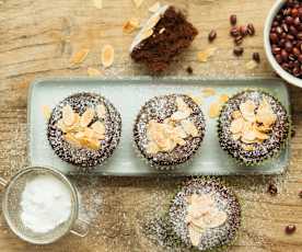 Schokomuffins mit Adzukibohnen (glutenfrei)