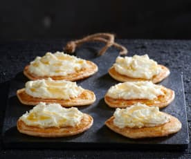 Blinis integrali con Gorgonzola