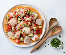 Ceviche de bacalao