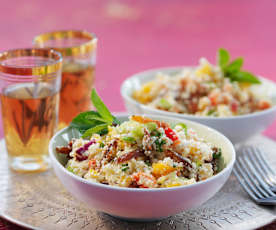 Blumenkohl-"Couscous"-Salat