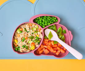 Pasta con verdure e tonno