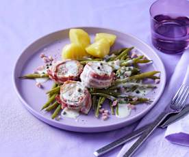 Schweinefilet mit grüner Pfeffersauce