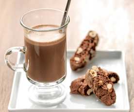 Chocolatada de leche de almendras