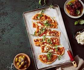 Mediterraner Flammkuchen