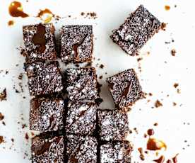 Brownies au caramel