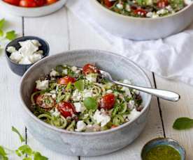 Sałatka grecka ze spiralizowanym ogórkiem (TM7, TM6, TM5)