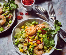 Edamame-Garnelen-Salat