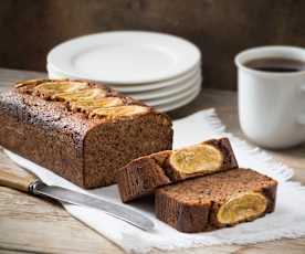 Banana, walnut and date loaf