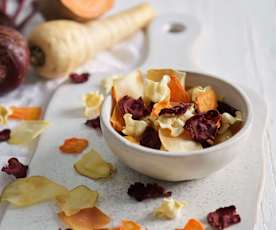 Chips de verduras al horno