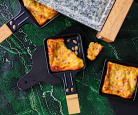 Käse-Speck-Pfannkuchen-Pfännchen