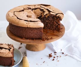 Gâteau chocolat-café meringué