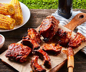 Baby Back Ribs with Stout Beer BBQ Sauce