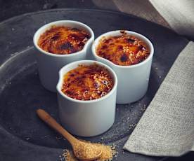 Creme brulé al cioccolato bianco e limone