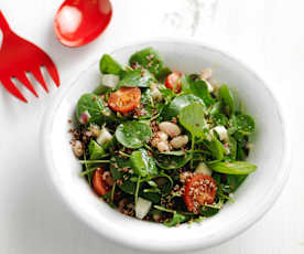 Quinoa Salad with Beans and Goat's Cheese