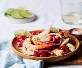 Salade de crevettes à la sicilienne